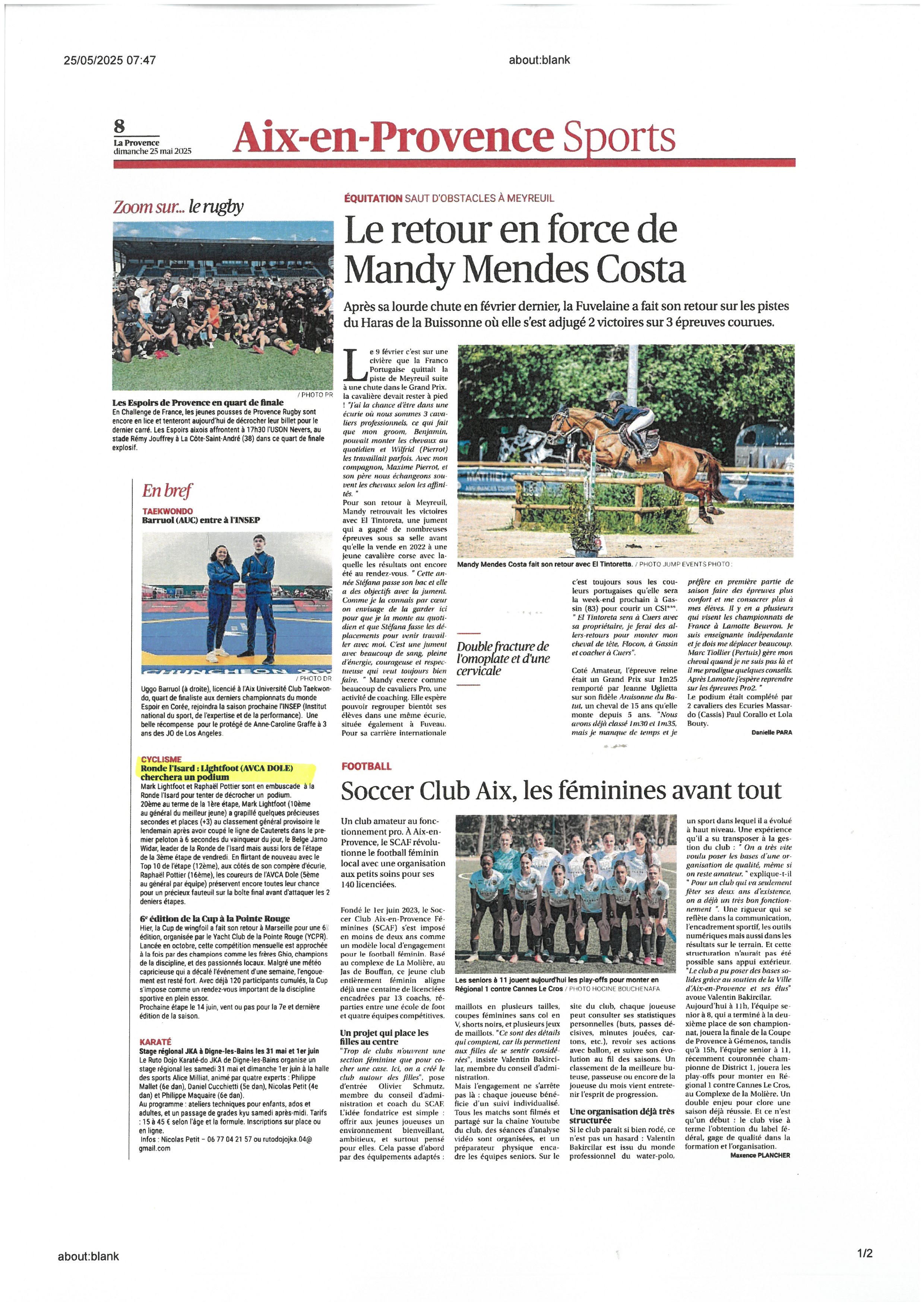 PROVENCE DU 25 MAI