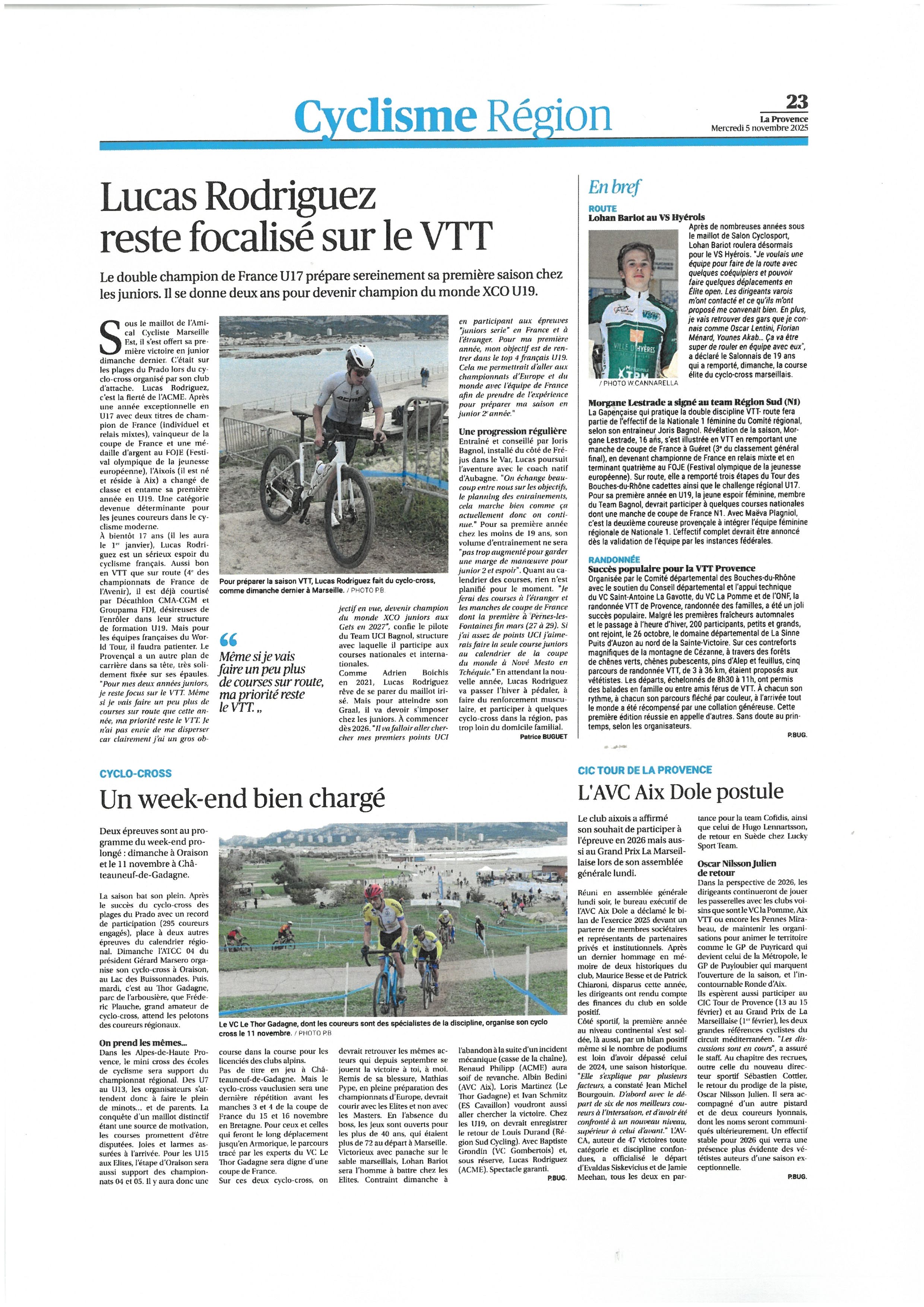 PROVENCE DU 5 NOVEMBRE