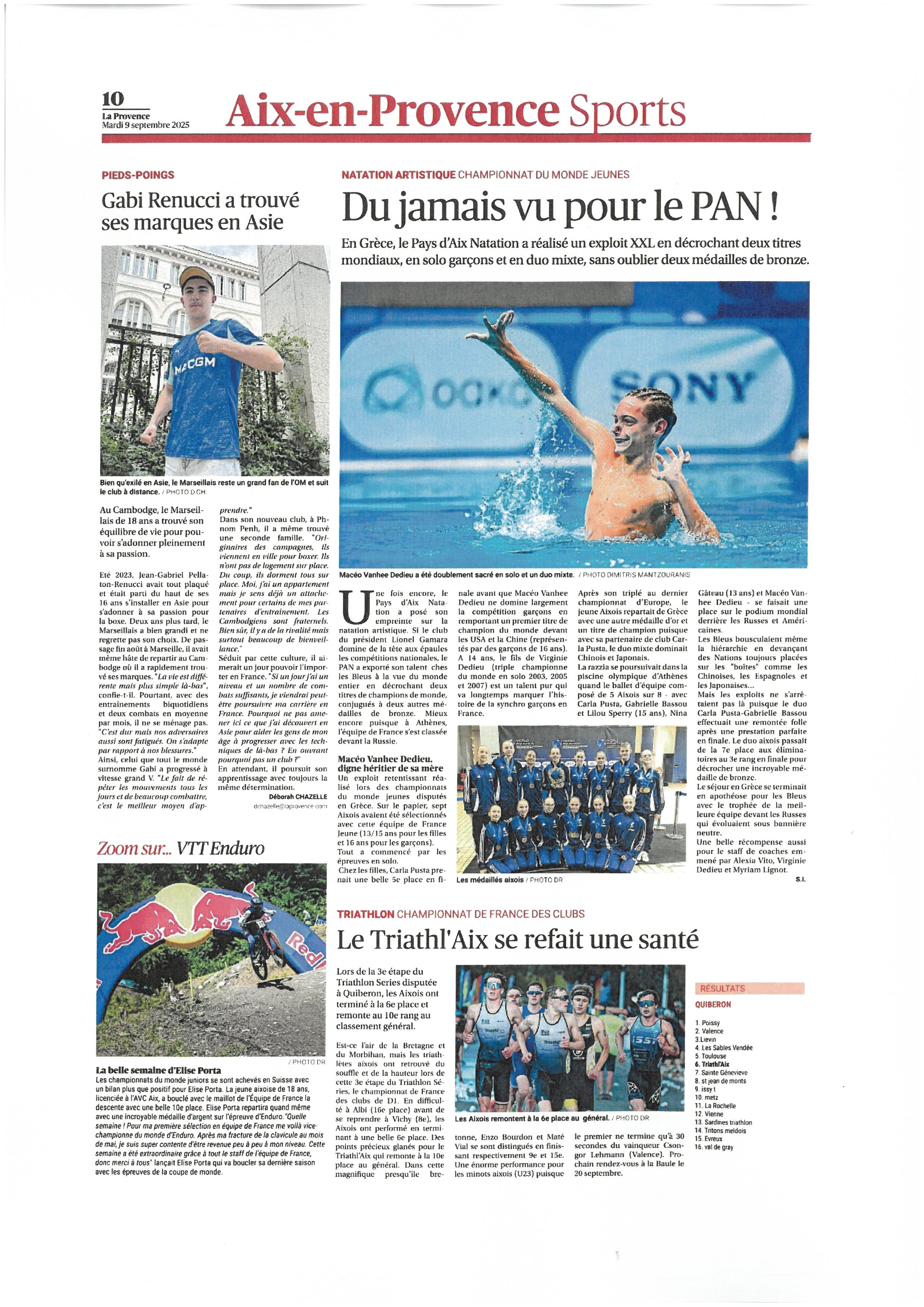 PROVENCE DU 9 SEPTEMBRE