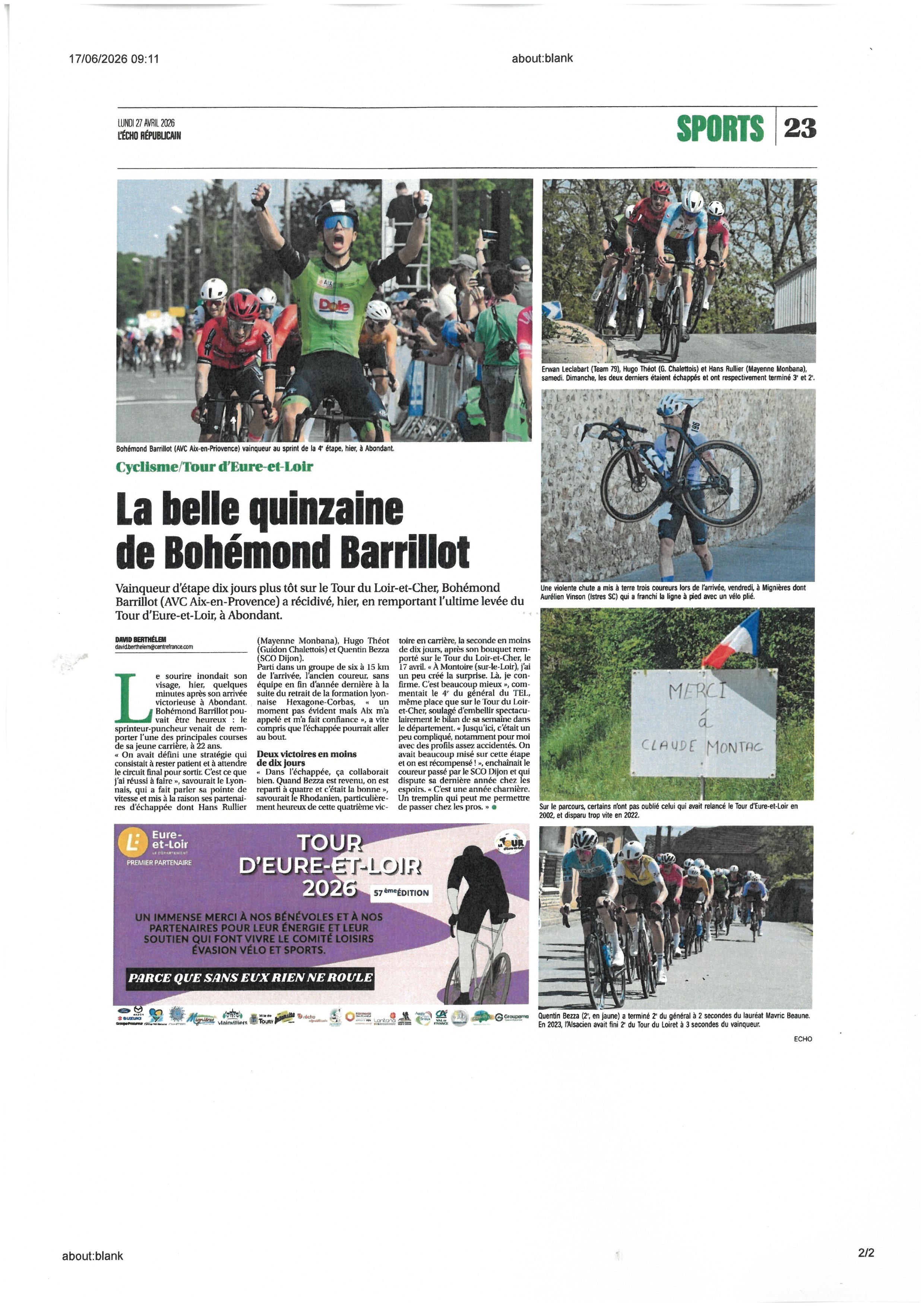 ECHOS REPUBLICAIN DU 27 AVRIL