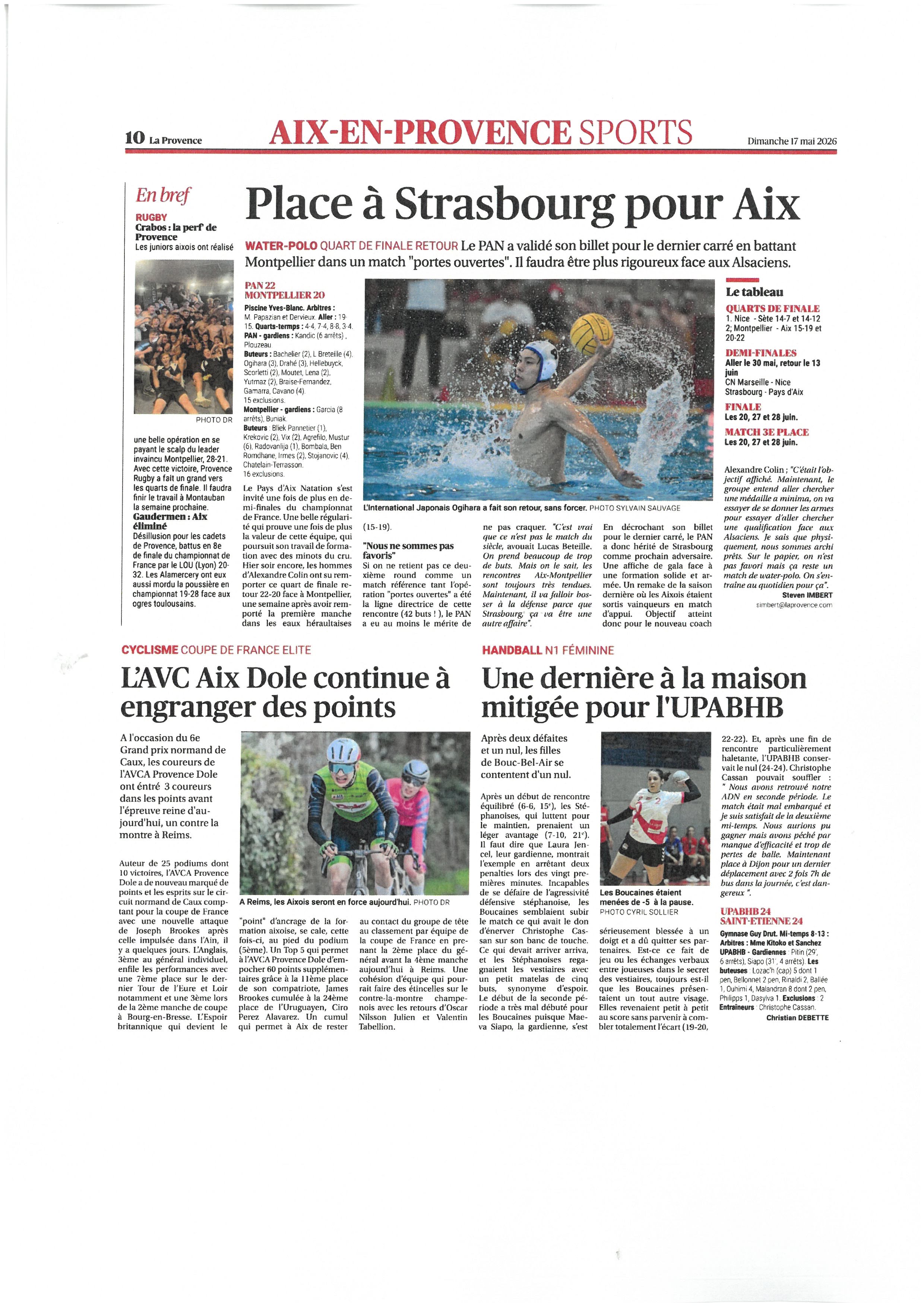 LA PROVENCE DU 17 MAI