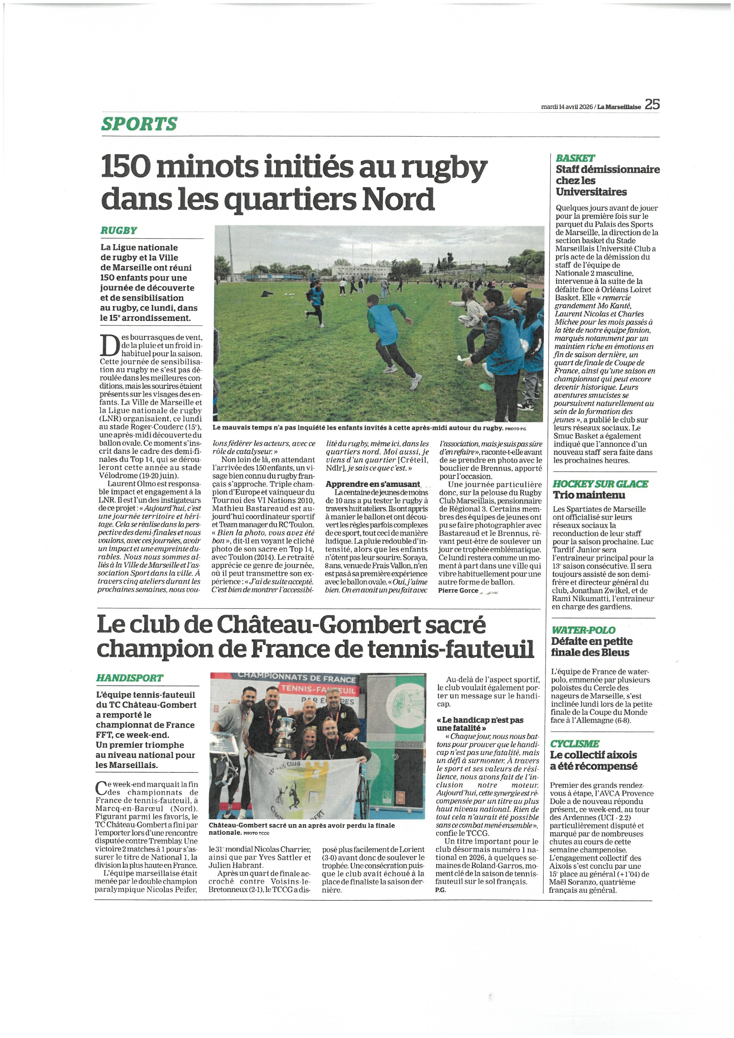 MARSEILLAISE DU 14 AVRIL