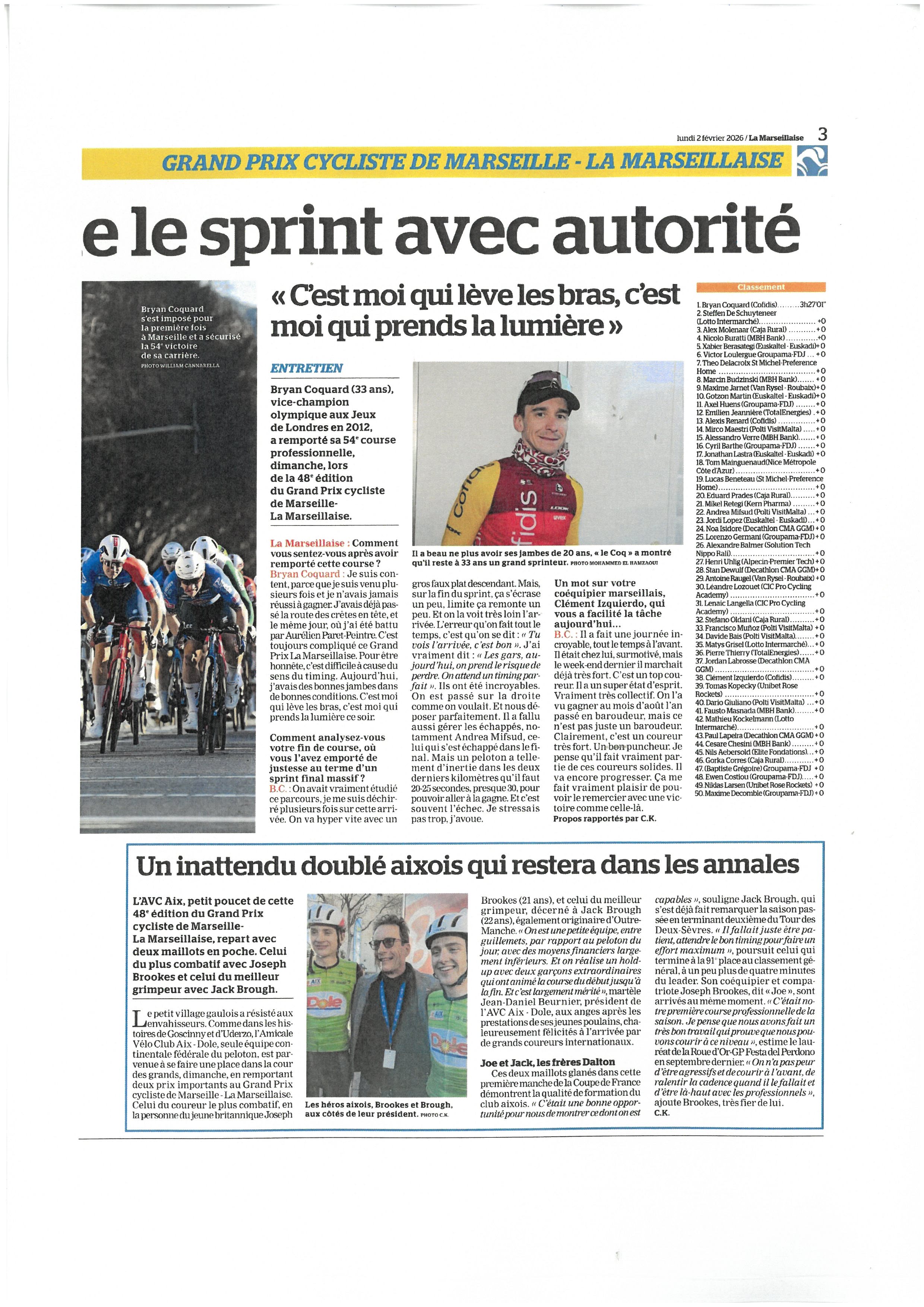 MARSEILLAISE DU 2 FEVRIER