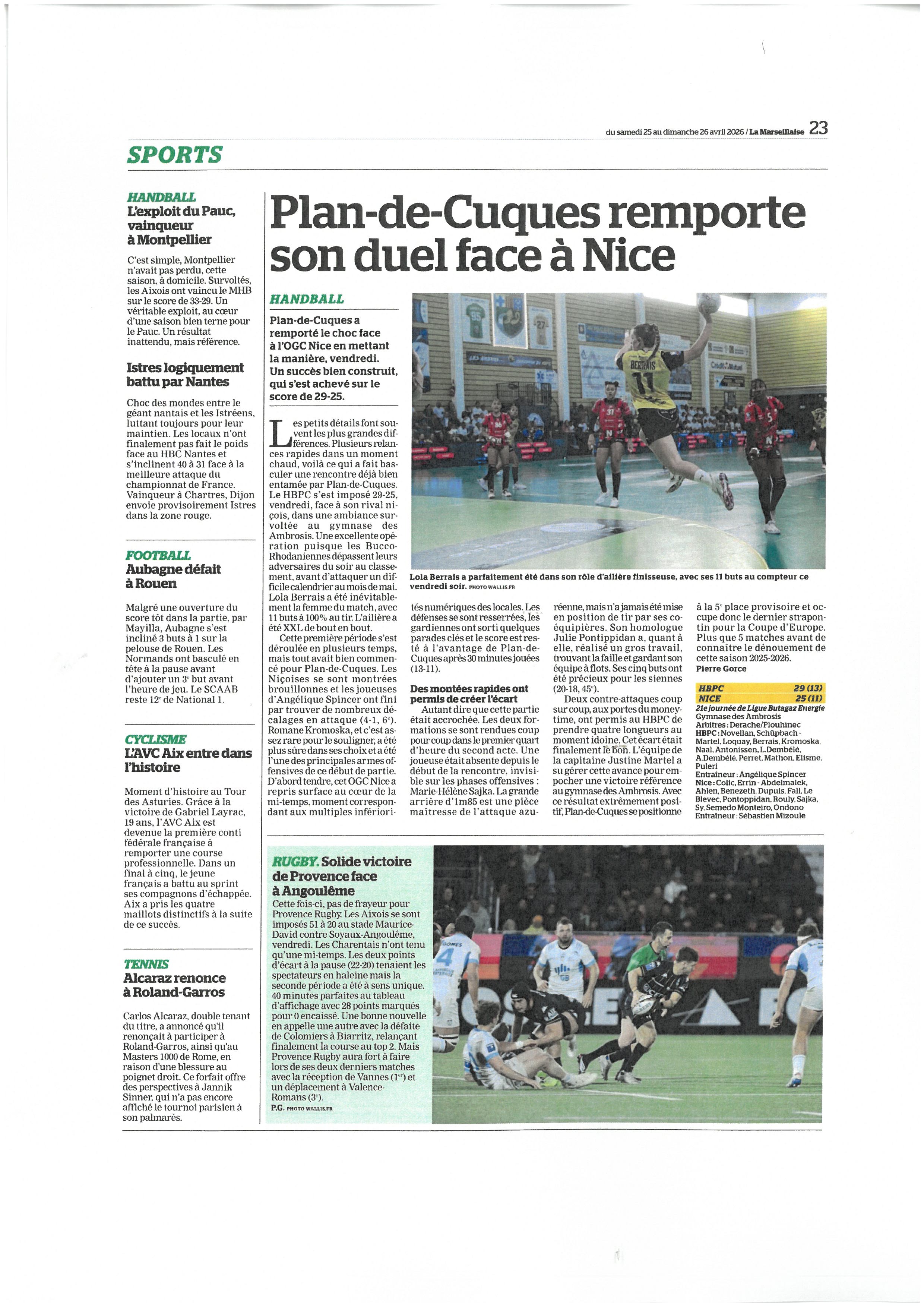 MARSEILLAISE DU 25 AVRIL