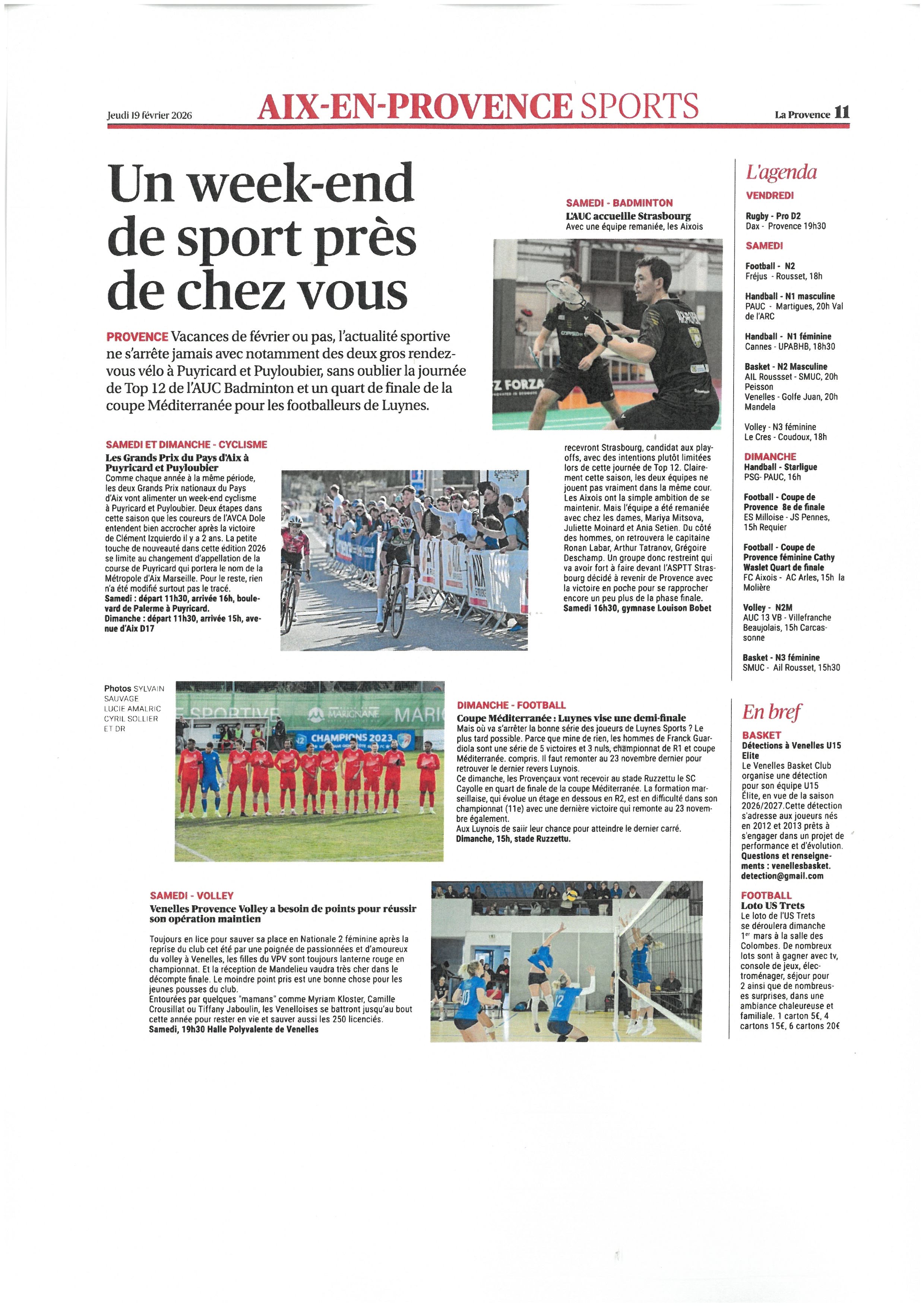 PROVENCE DU 19 FEVRIER