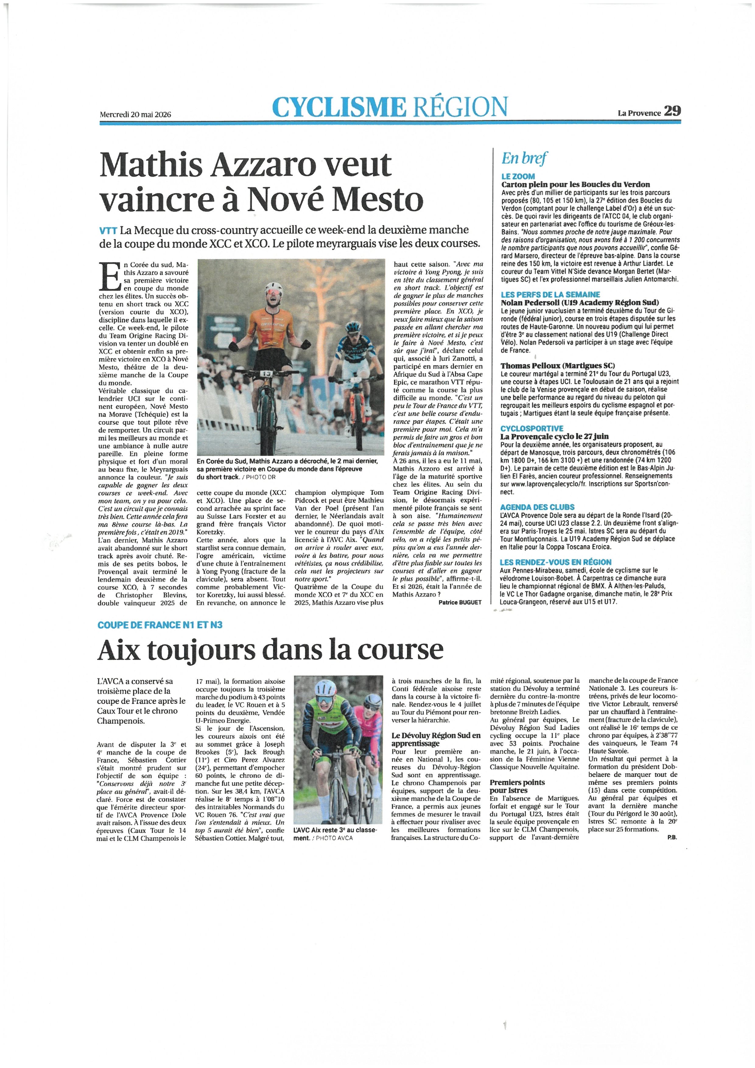 PROVENCE DU 20 MAI