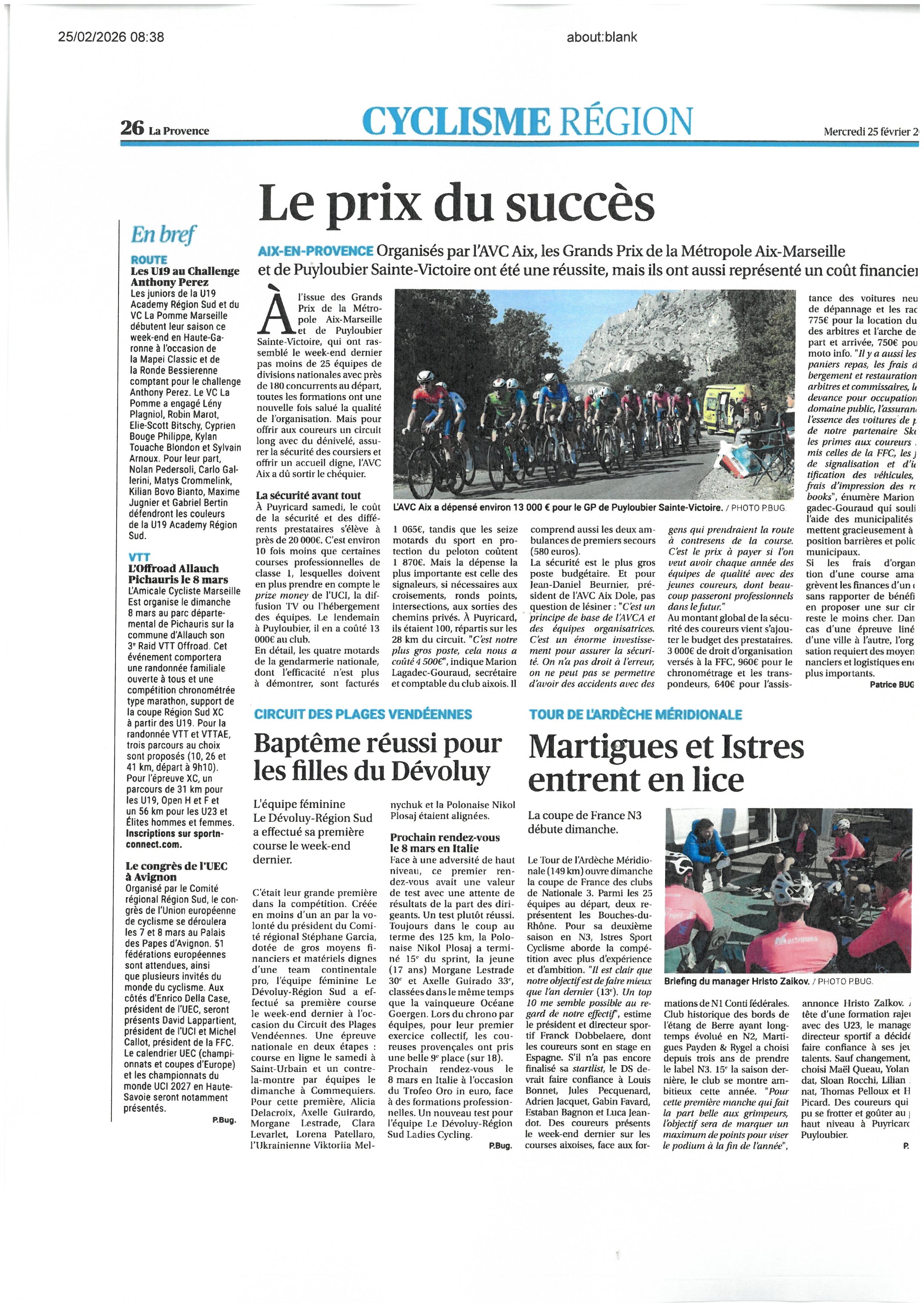 PROVENCE DU 25 FEVRIER